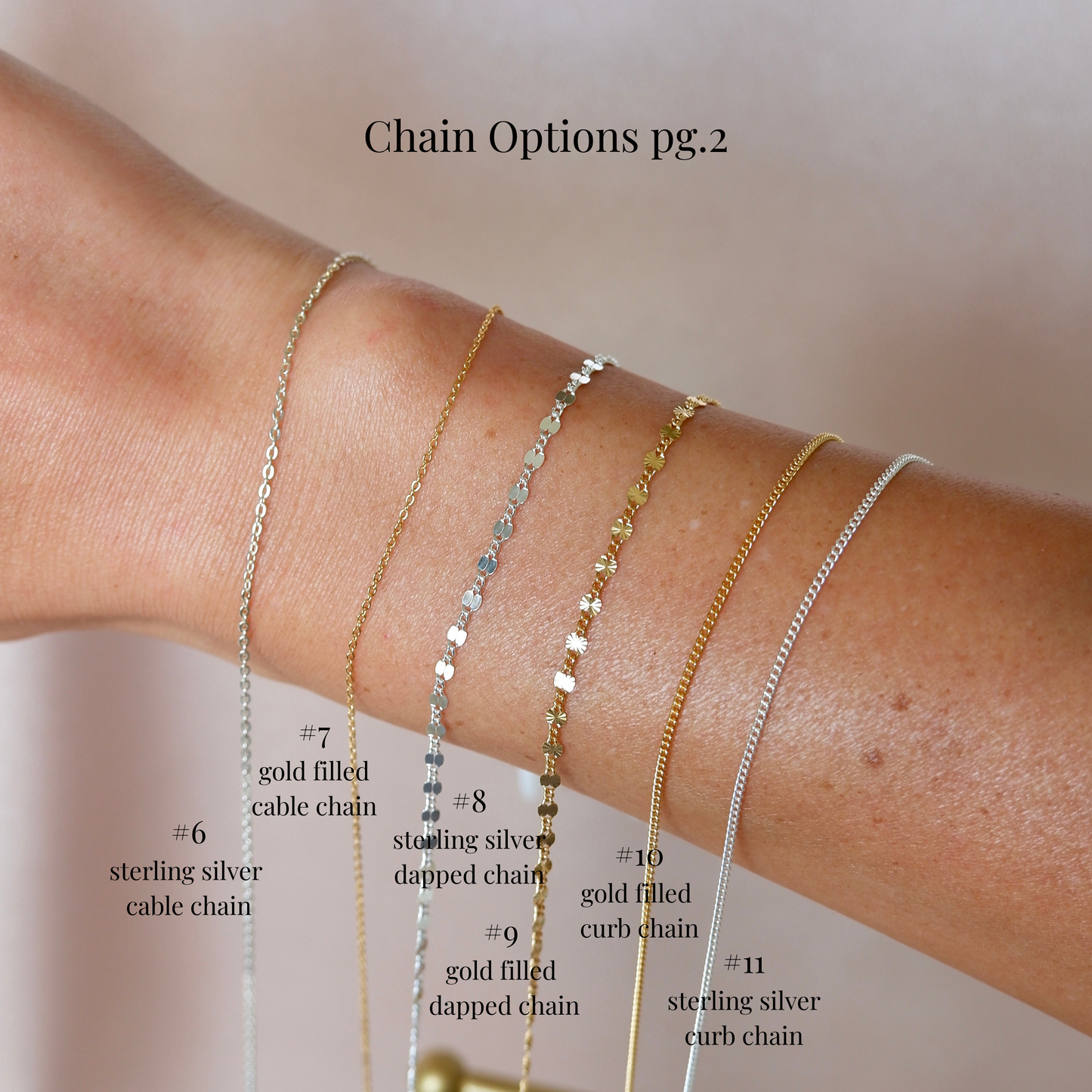 Custom Fitted Hand Chain