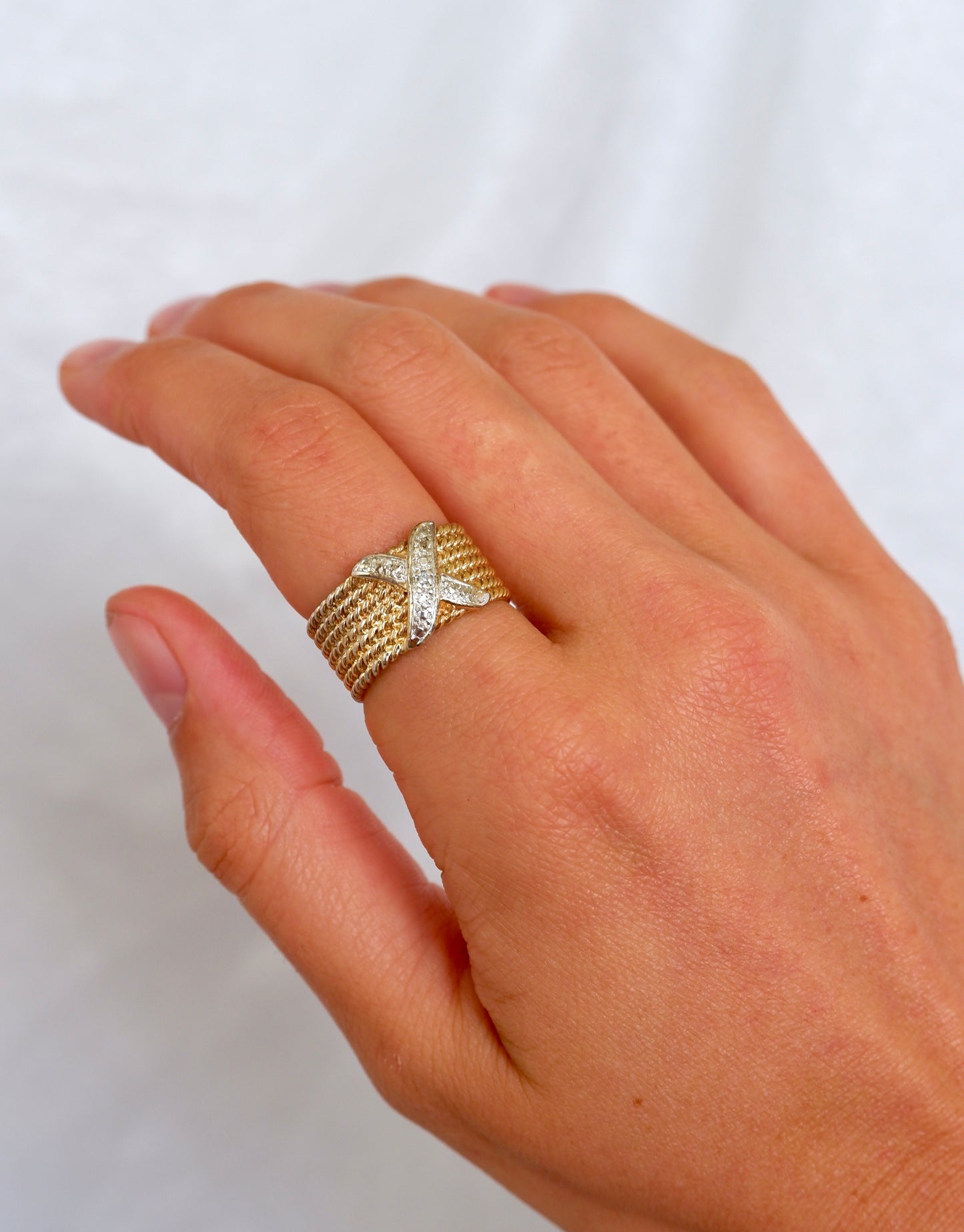 Two Tone X Ring