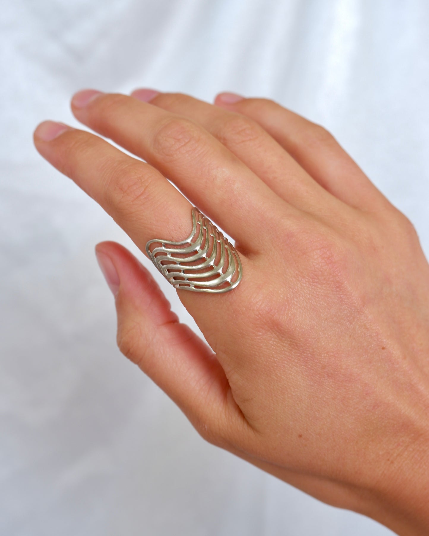 Southwestern Wave Saddle Ring