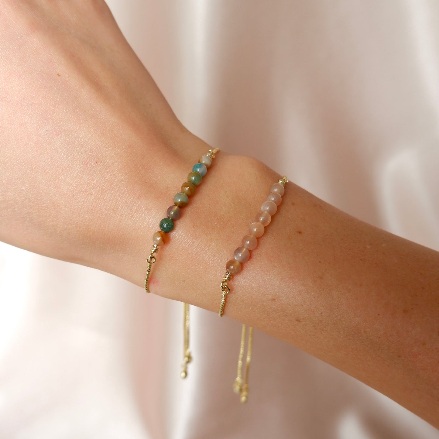 Adjustable Gemstone Bracelet