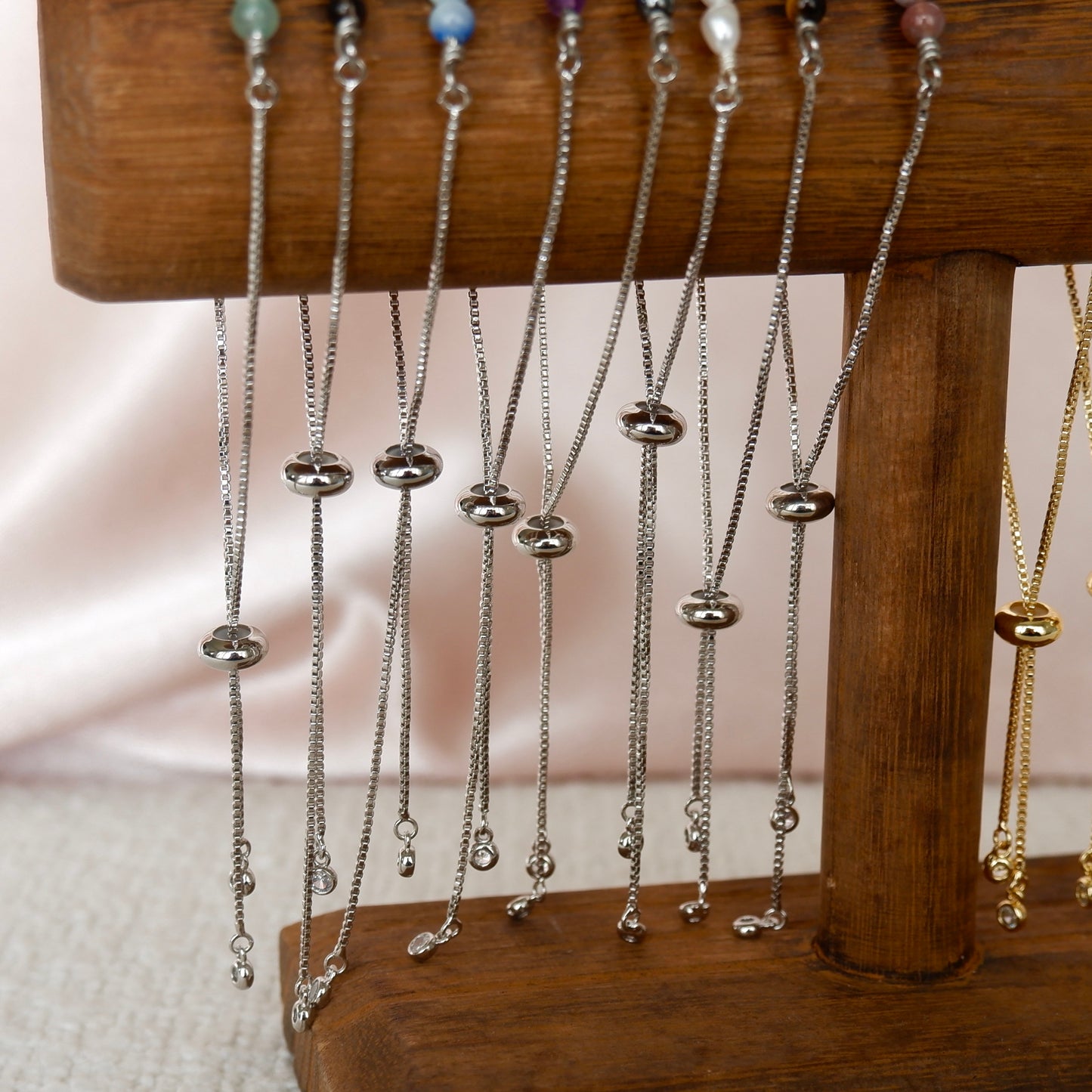 Adjustable Gemstone Bracelet