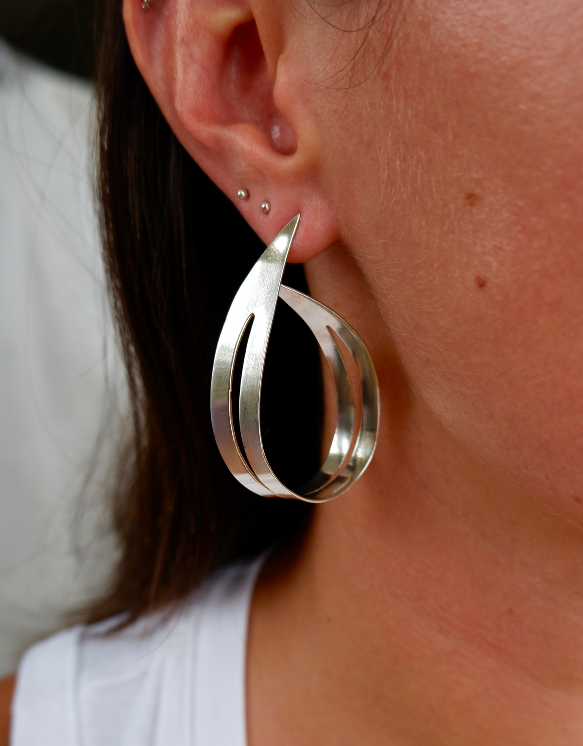 Bold Looped Stud Earrings