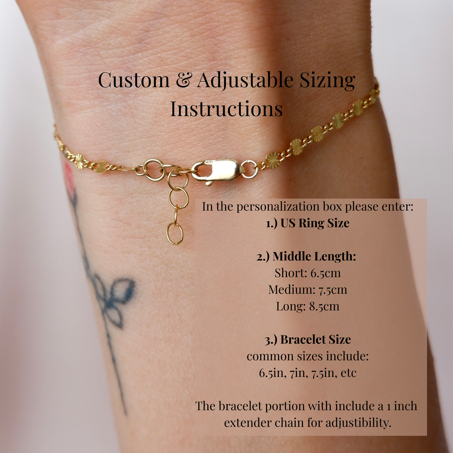 Custom Fitted Hand Chain