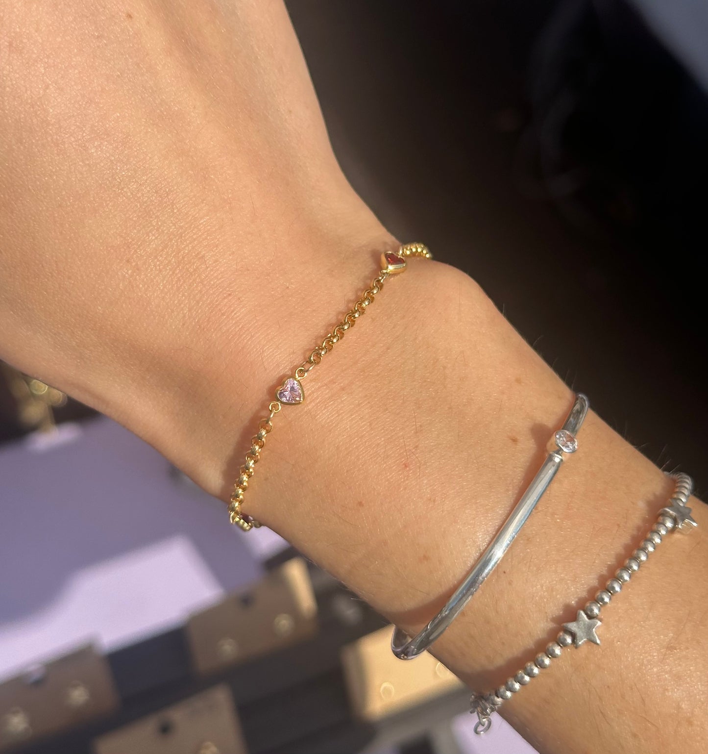 Gold Filled Heart Bracelet