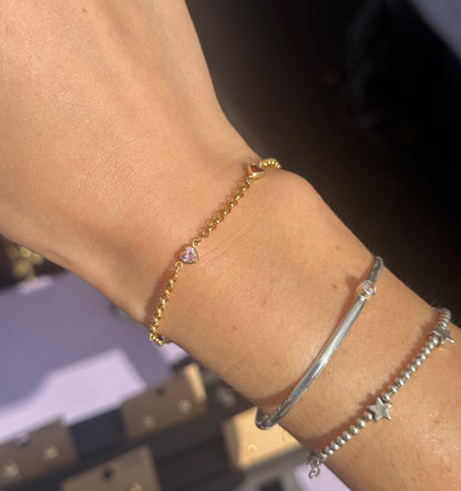 Gold Filled Heart Bracelet