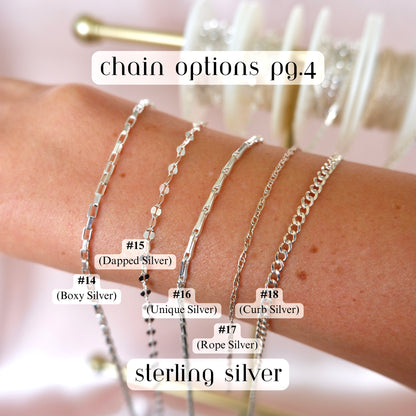Custom Birthstone Chain Bracelet