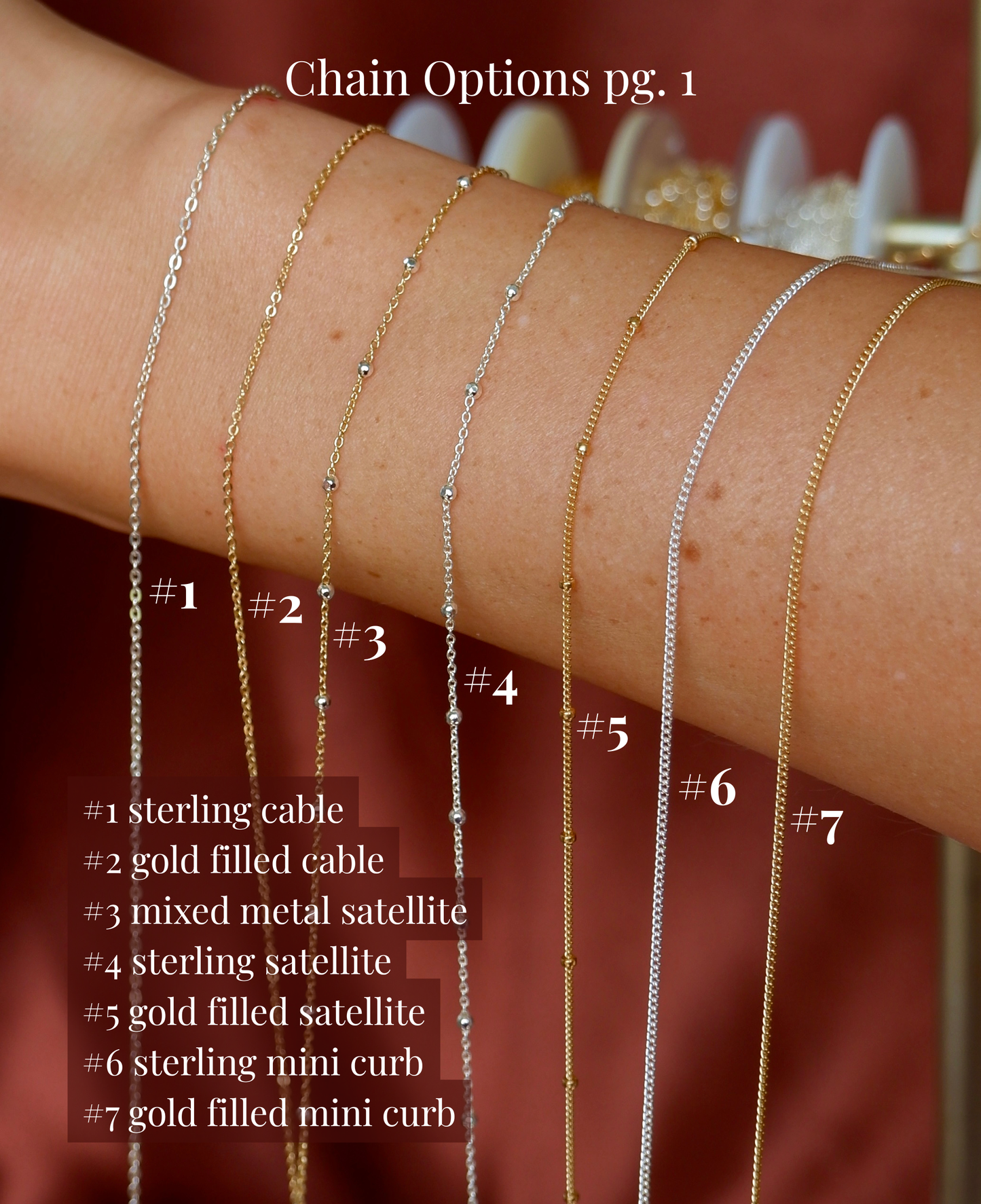 Custom Gemstone Hand Chain