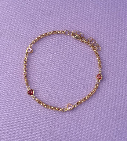 Gold Filled Heart Bracelet
