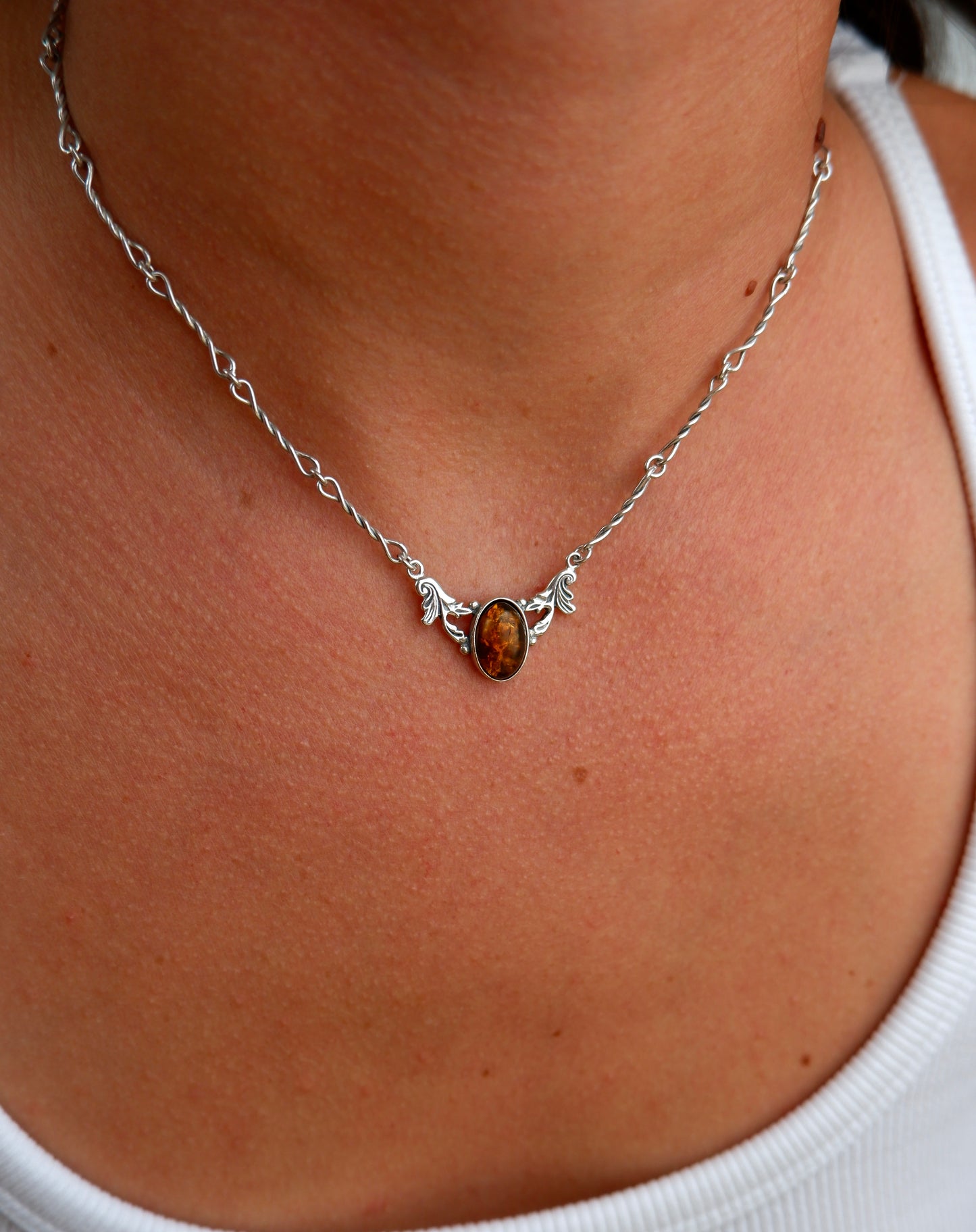 Dark Fantasy Baltic Amber Necklace