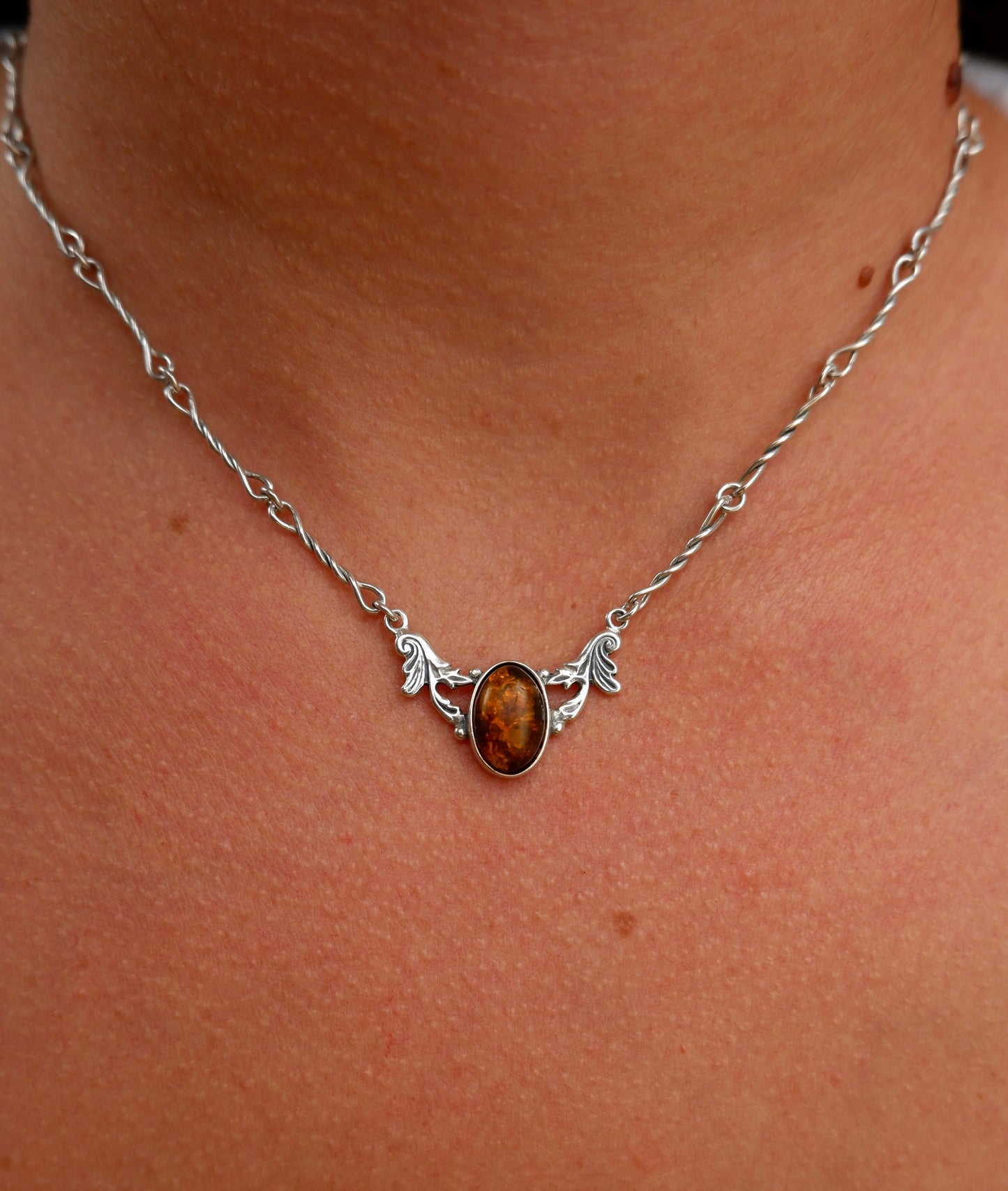 Dark Fantasy Baltic Amber Necklace