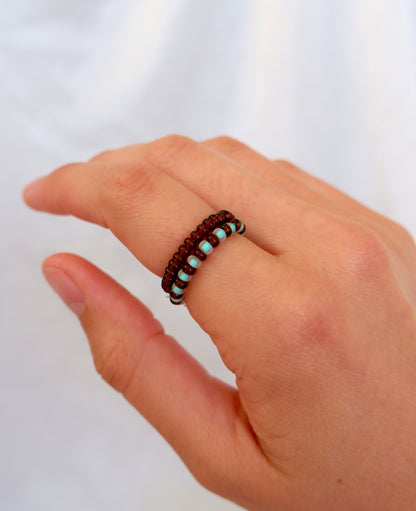 Colorful Beaded Stretch Ring
