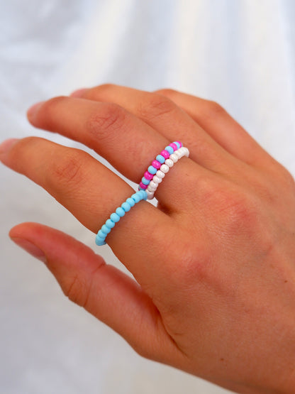 Colorful Beaded Stretch Ring