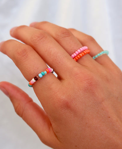 Colorful Beaded Stretch Ring