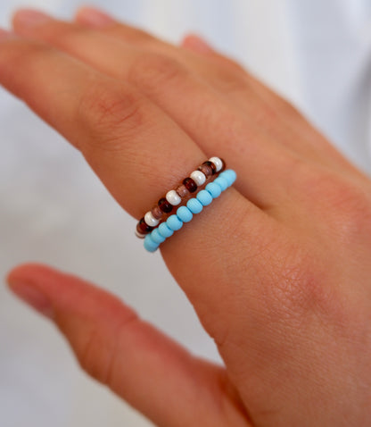Colorful Beaded Stretch Ring