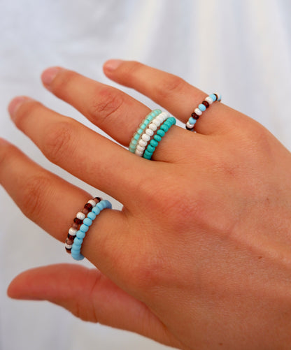Colorful Beaded Stretch Ring