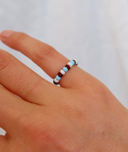 Colorful Beaded Stretch Ring
