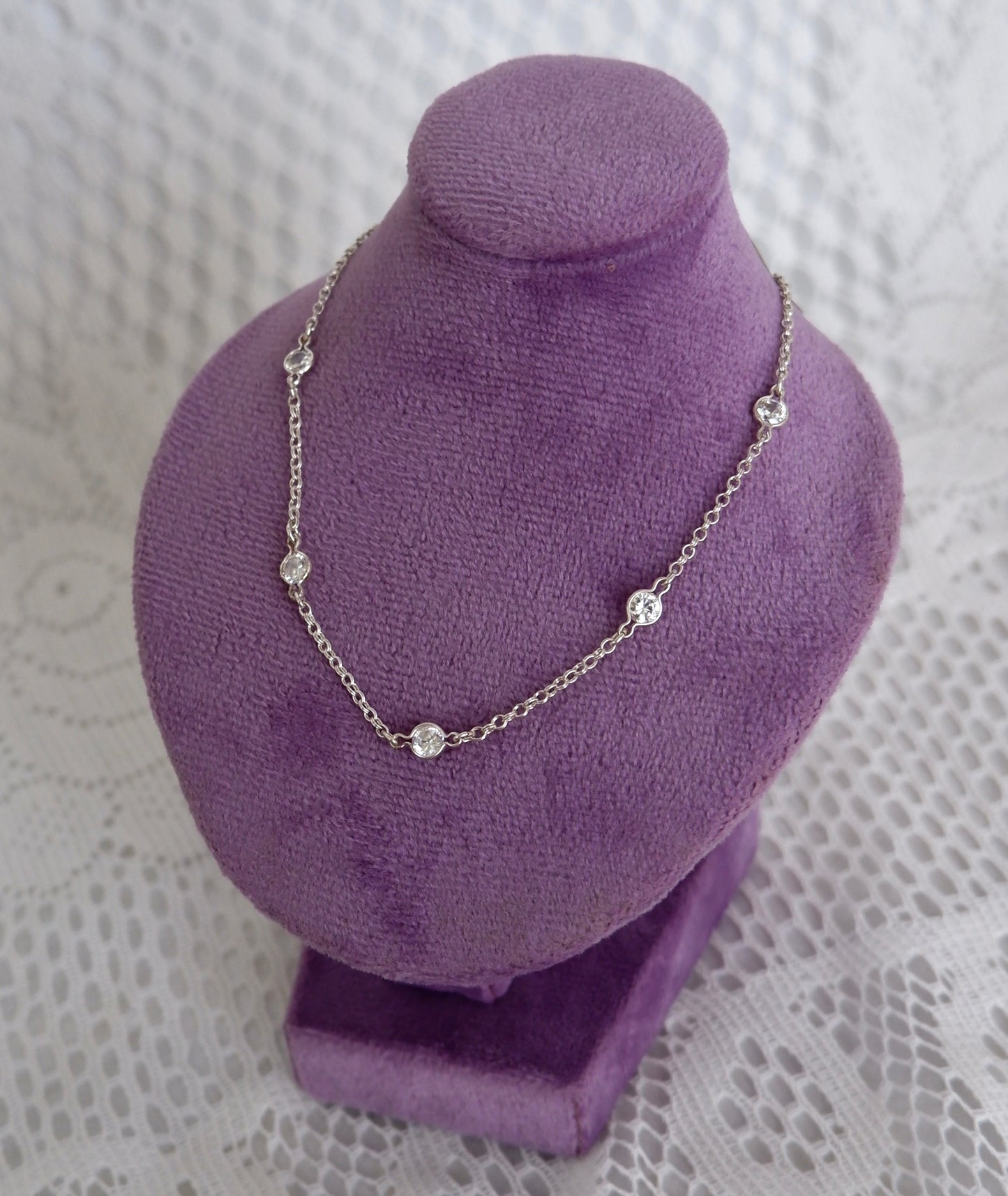 Satellite Crystal Chain Necklace