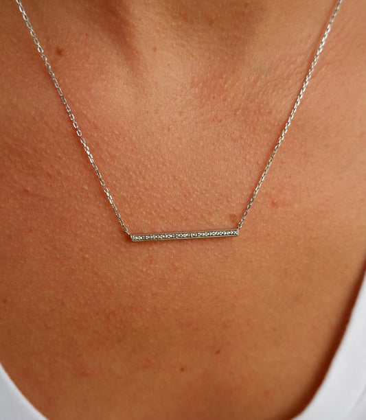 Textured Layering Bar Necklace