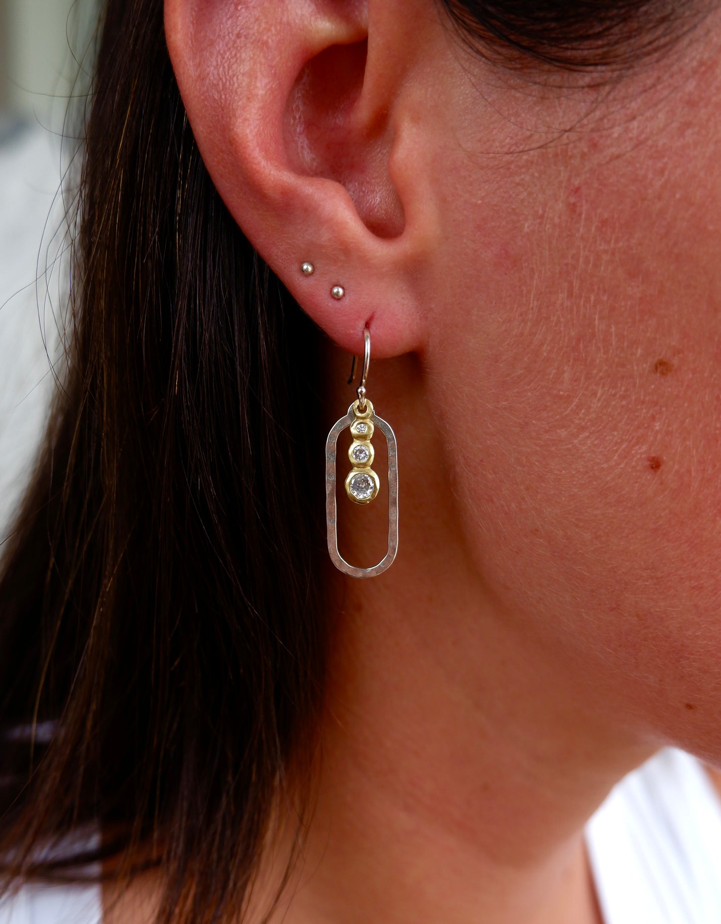 Two Tone Silpada Dangle Earrings