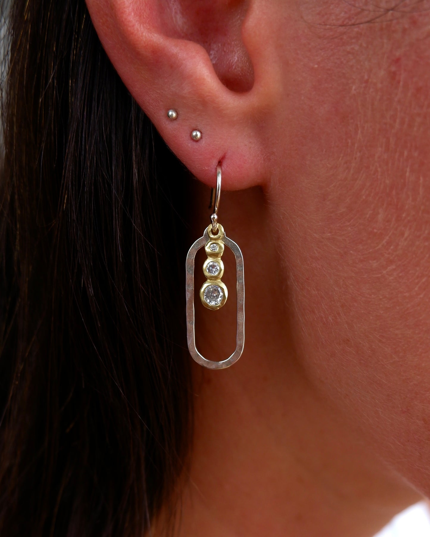 Two Tone Silpada Dangle Earrings