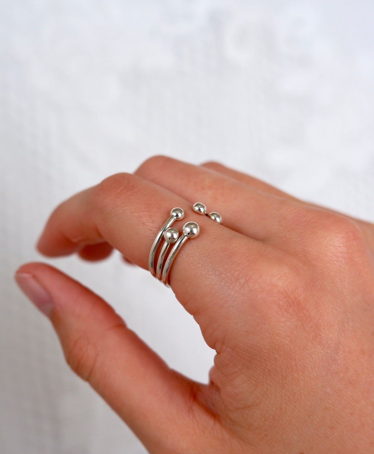 Stackable Open Ball Ring