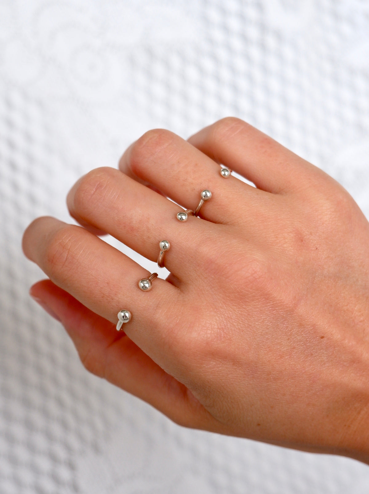 Stackable Open Ball Ring