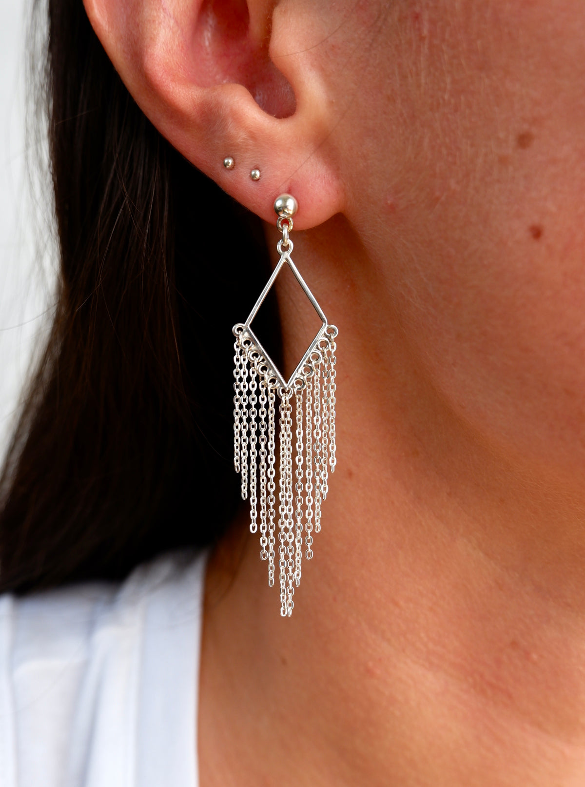 Shimmer Chain Earrings