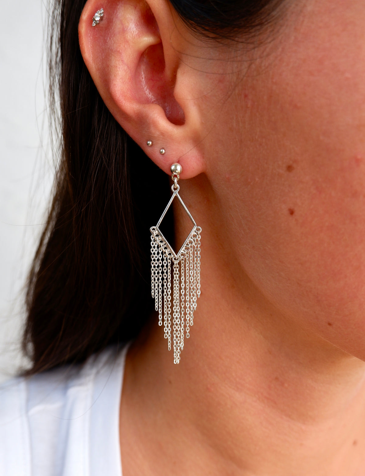 Shimmer Chain Earrings