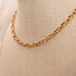 Chunky Oval Link Gold Necklace