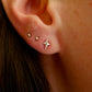 Silver North Star Mini Stud Earrings