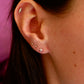 Silver North Star Mini Stud Earrings