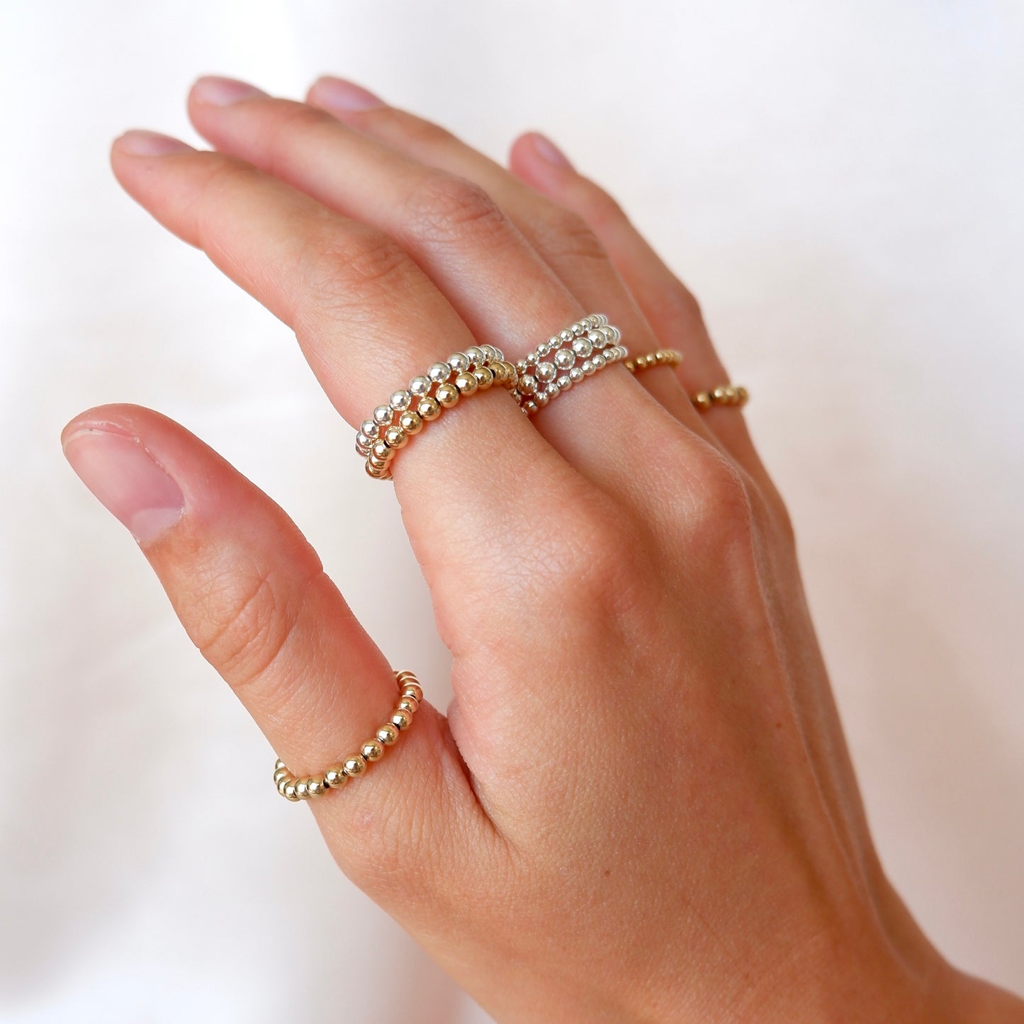 Stretchy Beaded Rings