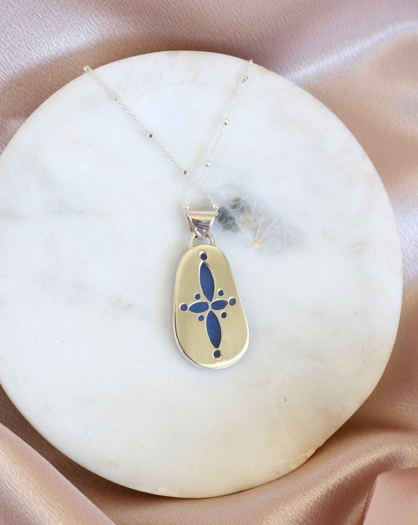 Sterling Silver Sea Glass Necklace