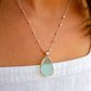 Sterling Silver Sea Glass Necklace