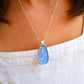 Sterling Silver Sea Glass Necklace