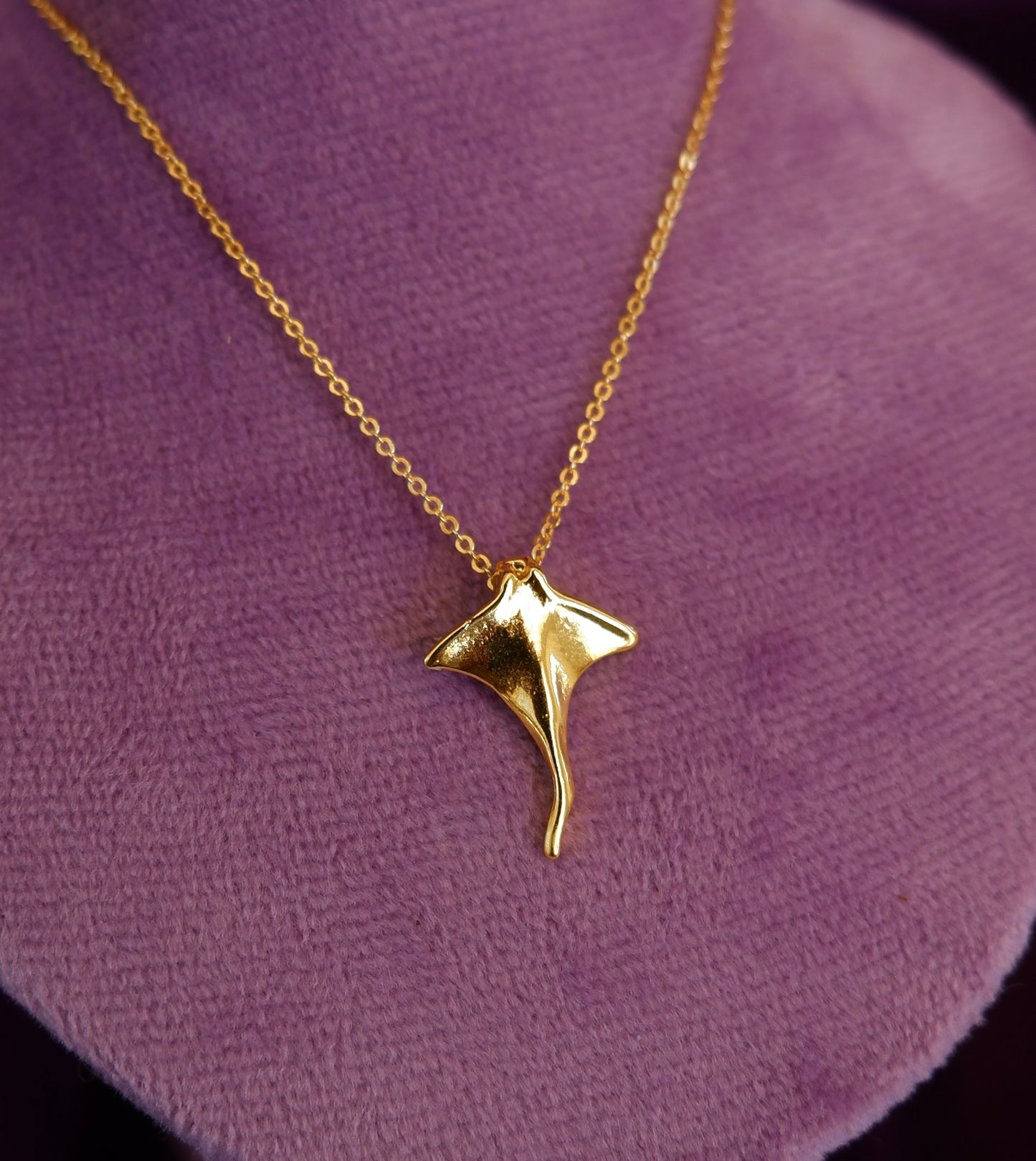 Gold Stingray Necklace
