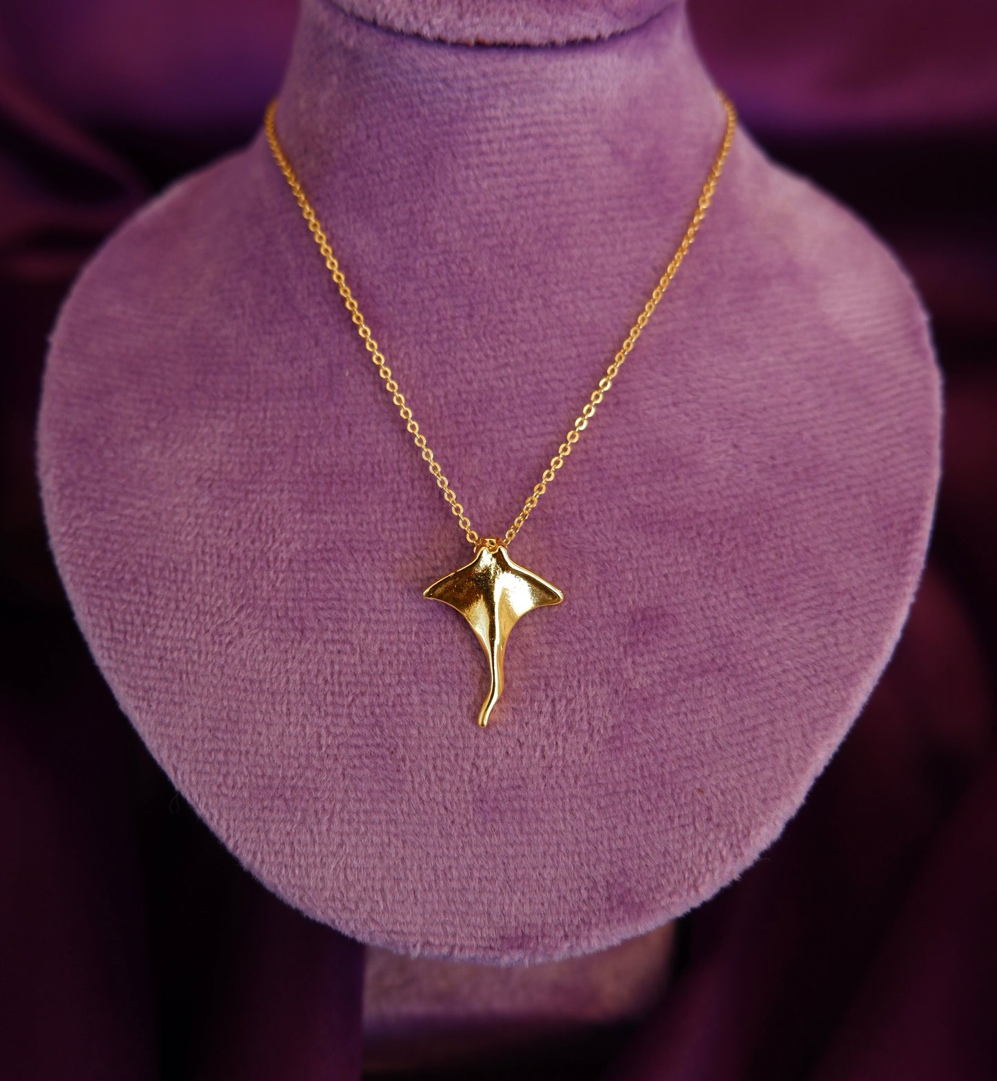 Gold Stingray Necklace