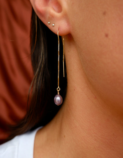 Threader Drop Earrings