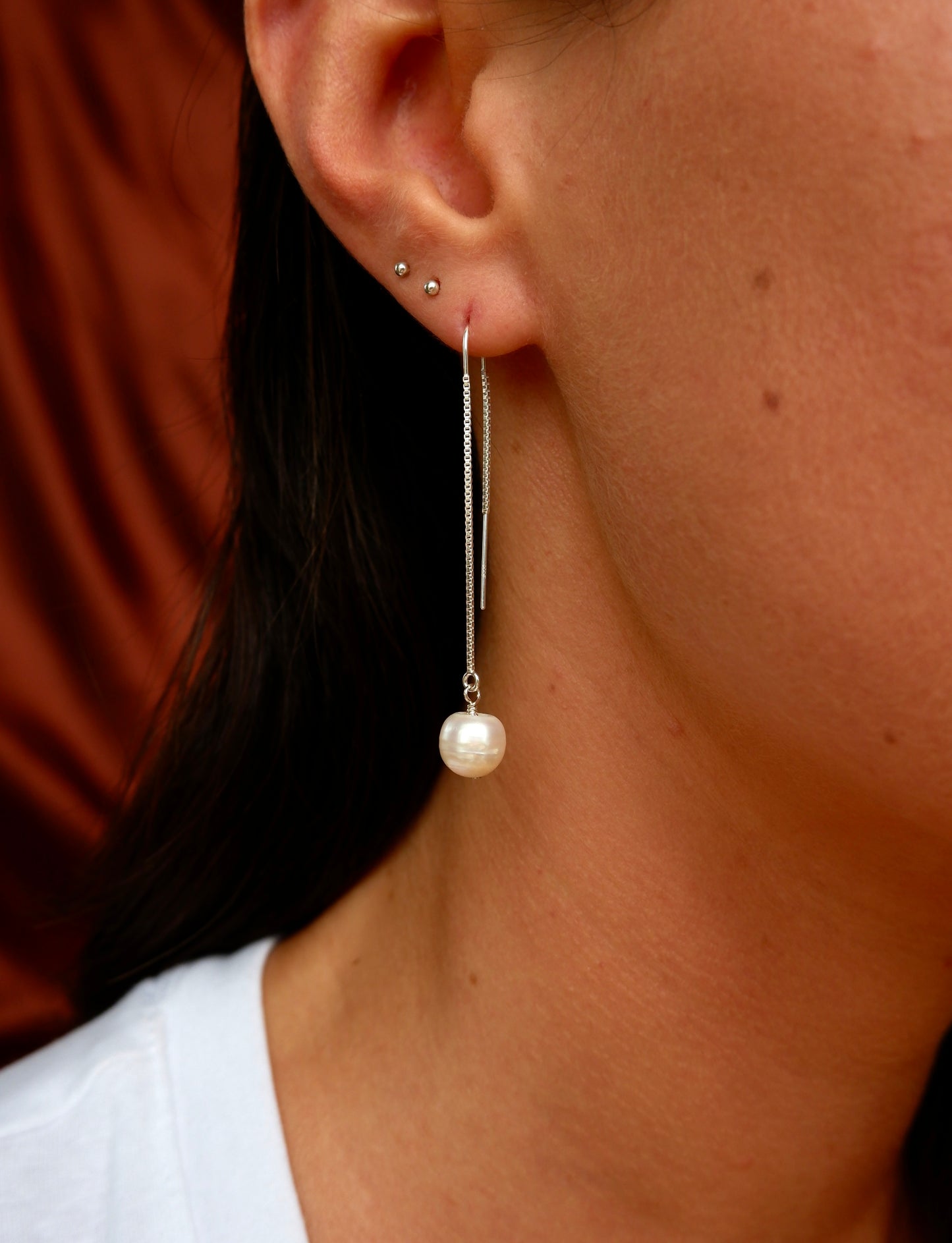 Threader Drop Earrings