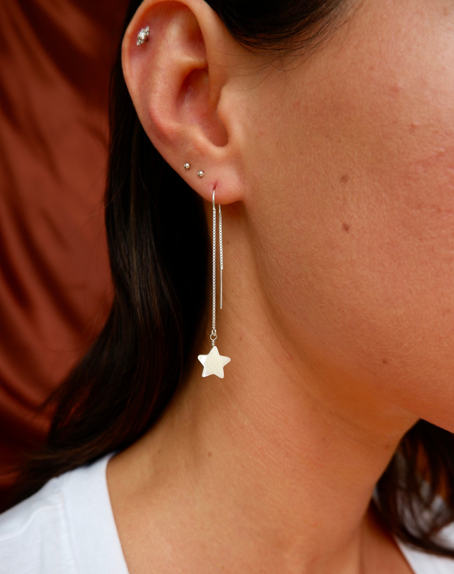 Threader Drop Earrings