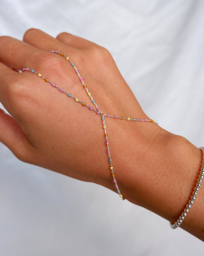 Colorful Enamel Hand Chain