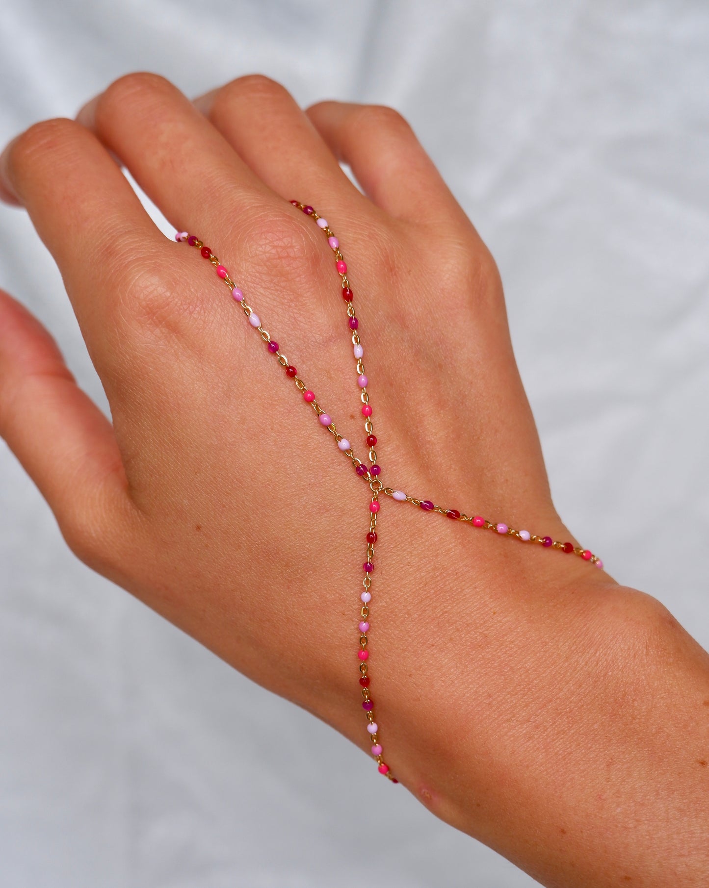 Colorful Enamel Hand Chain