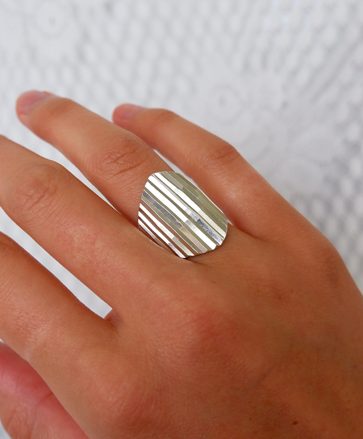 Diamond Cut Glimmer Ring