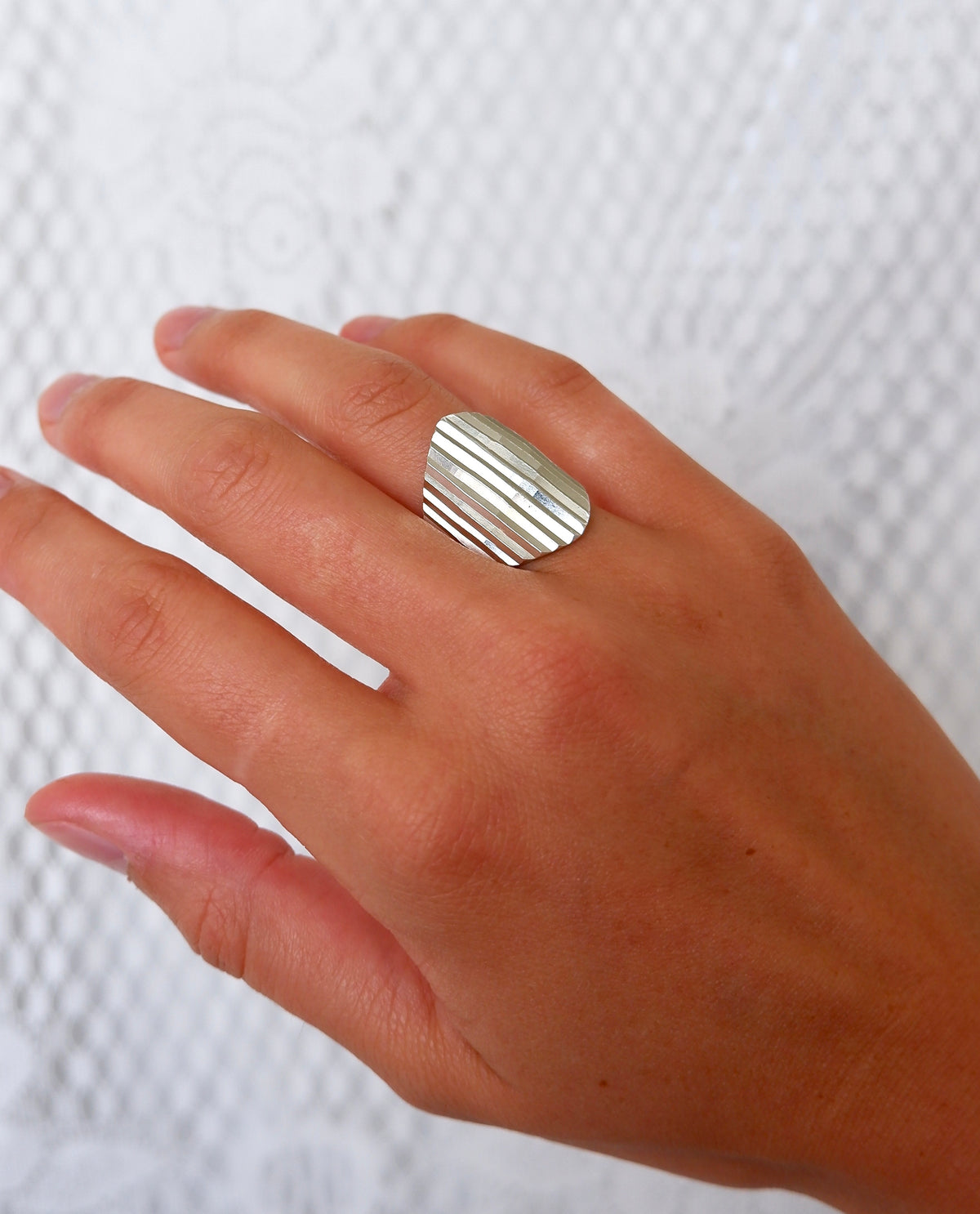 Diamond Cut Glimmer Ring