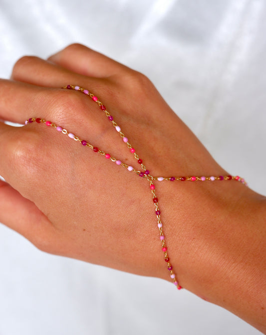Colorful Enamel Hand Chain