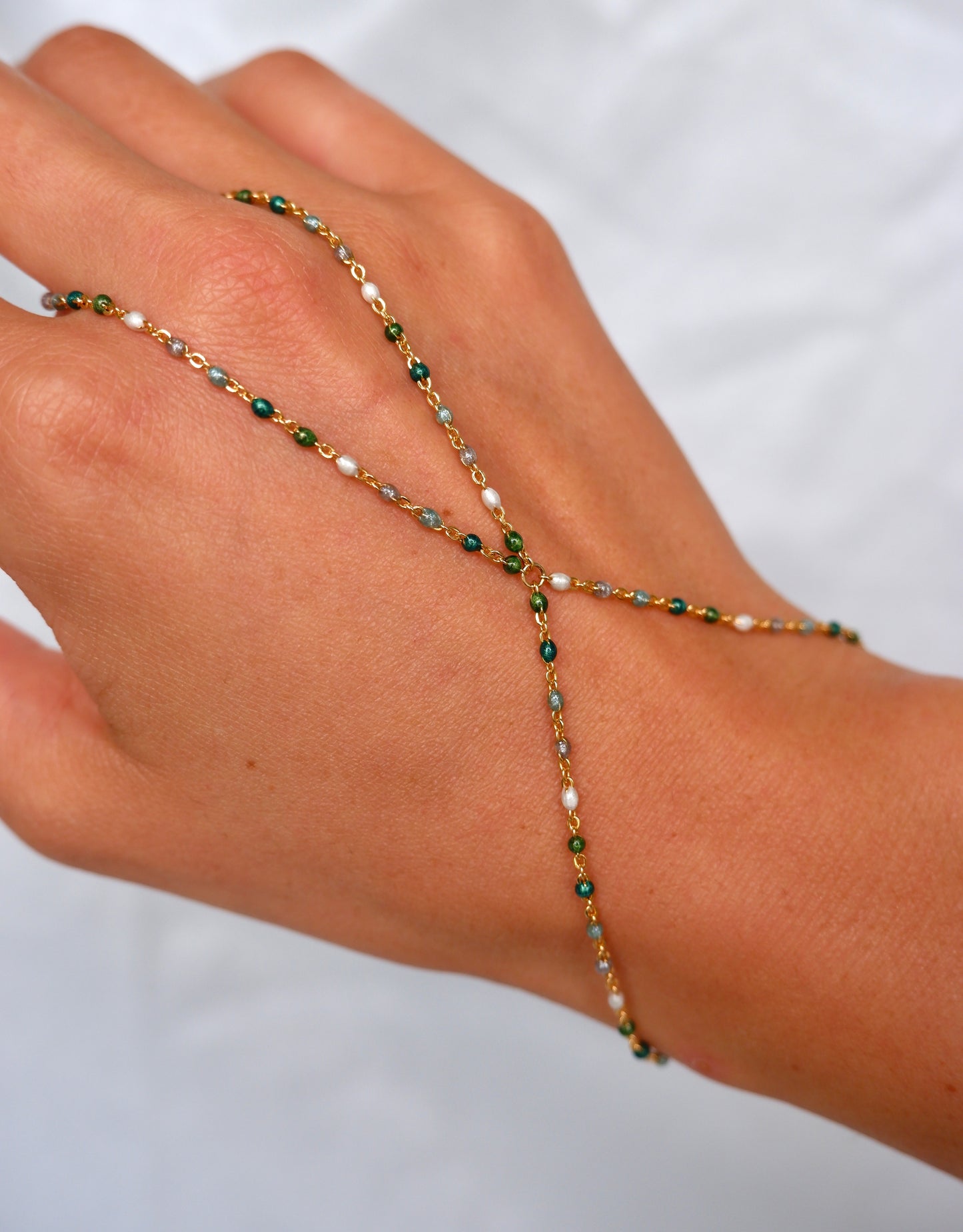 Colorful Enamel Hand Chain