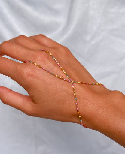 Colorful Enamel Hand Chain