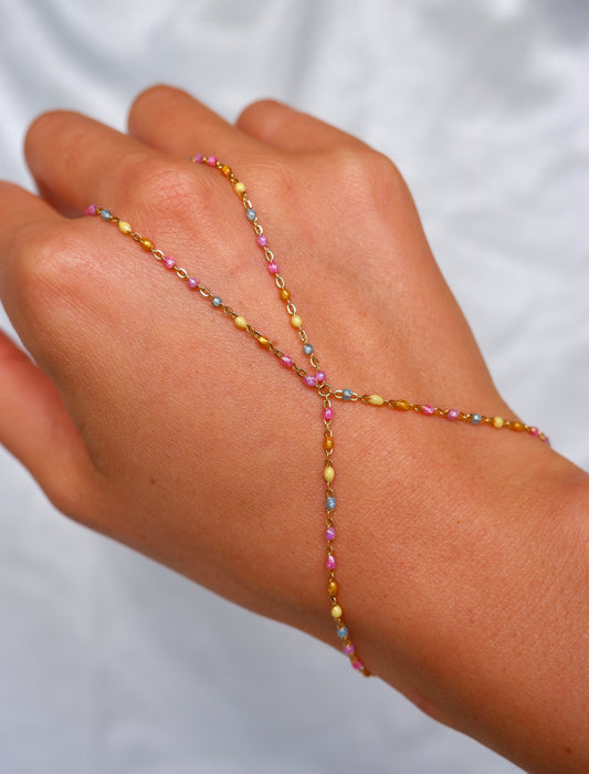 Colorful Enamel Hand Chain