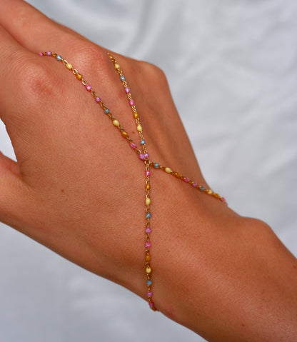 Colorful Enamel Hand Chain
