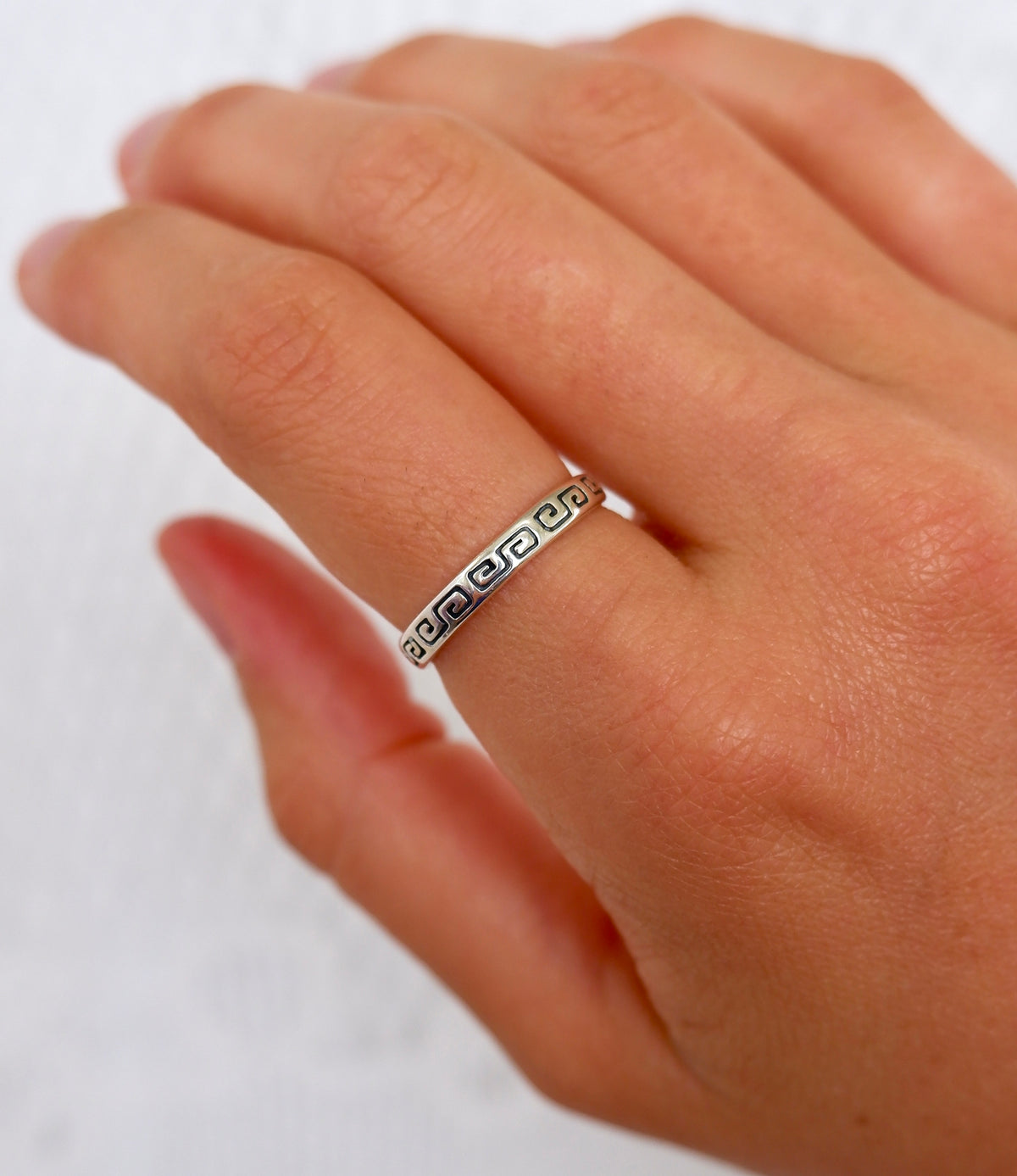 Greek Key Pattern Ring